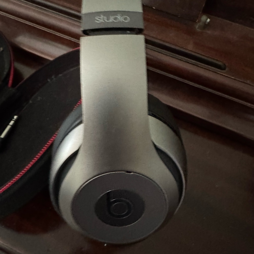 Beats by Dre Over-Ear Headphones in Silver and Black